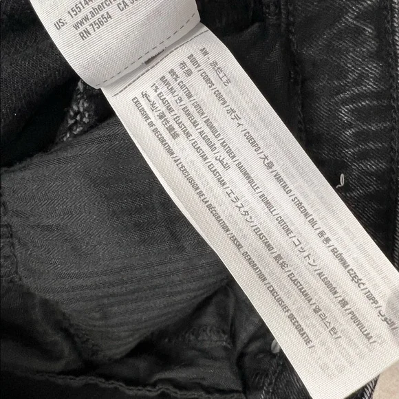 NWOT Abercrombie & Fitch The Skinny High Rise Curve Love Black 34/18 Long Jeans - Picture 6 of 8